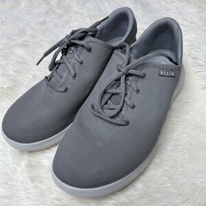 Kizik Madrid Eco Knit Hands Free Slip On Sneakers Gray Men 8.5 W / Women 10 W